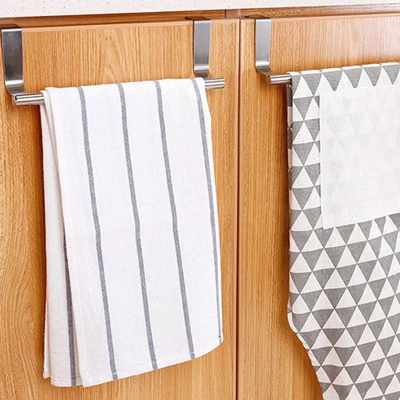 No-Drill Over-the-Door Cabinet Towel Bar