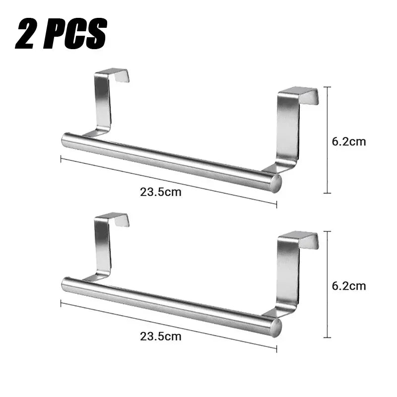 No-Drill Over-the-Door Cabinet Towel Bar