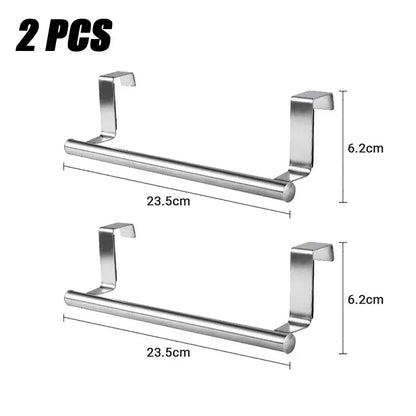 No-Drill Over-the-Door Cabinet Towel Bar