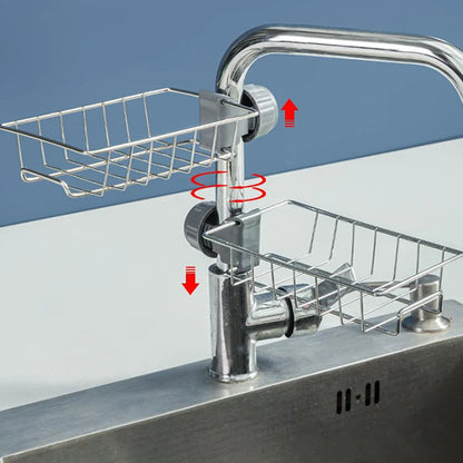 Over-Faucet Sponge Holder, Hanging Sink Drain Rack