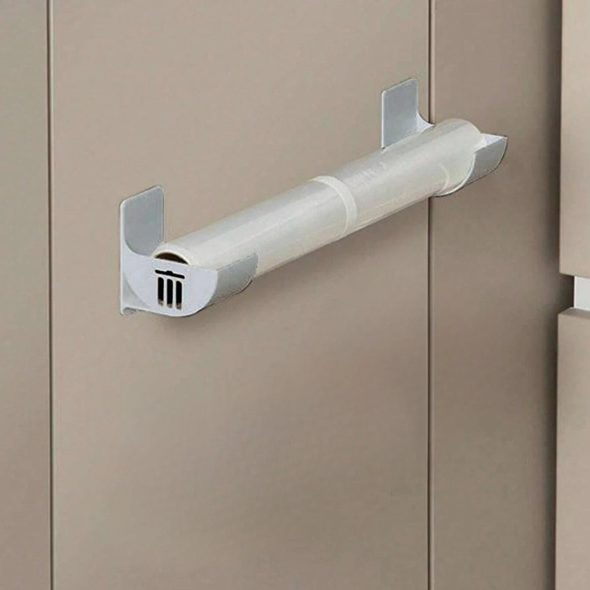 No-Drill Wrap & Bag Roll Holders, Set of 4