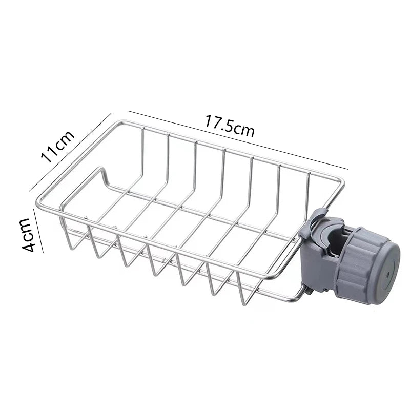 Over-Faucet Sponge Holder, Hanging Sink Drain Rack