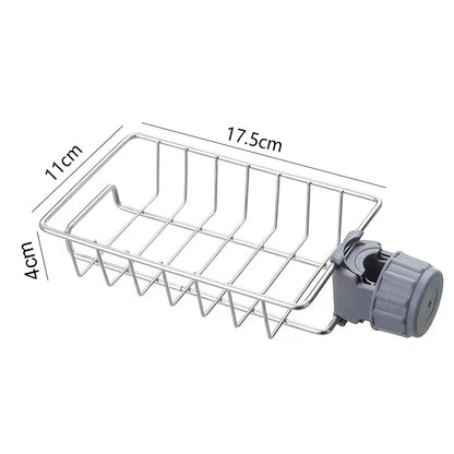 Over-Faucet Sponge Holder, Hanging Sink Drain Rack