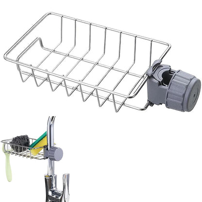 Over-Faucet Sponge Holder, Hanging Sink Drain Rack