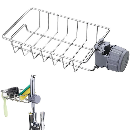 Over-Faucet Sponge Holder, Hanging Sink Drain Rack