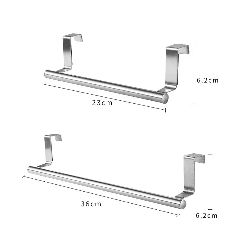No-Drill Over-the-Door Cabinet Towel Bar