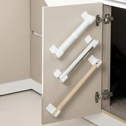 No-Drill Wrap & Bag Roll Holders, Set of 4