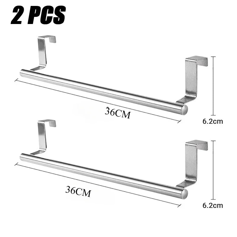 No-Drill Over-the-Door Cabinet Towel Bar