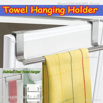 No-Drill Over-the-Door Cabinet Towel Bar