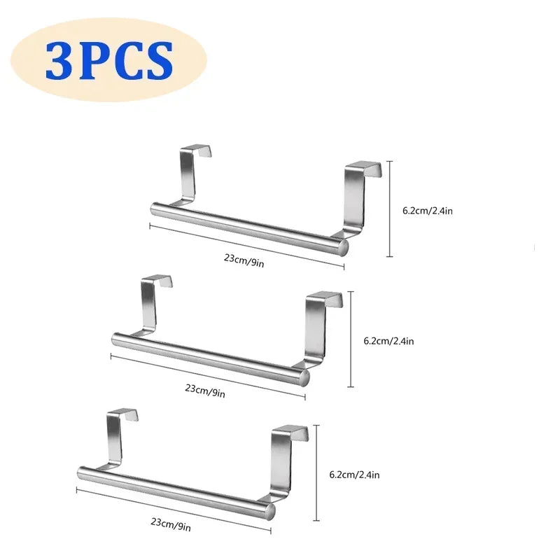 No-Drill Over-the-Door Cabinet Towel Bar