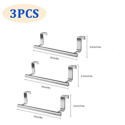 No-Drill Over-the-Door Cabinet Towel Bar