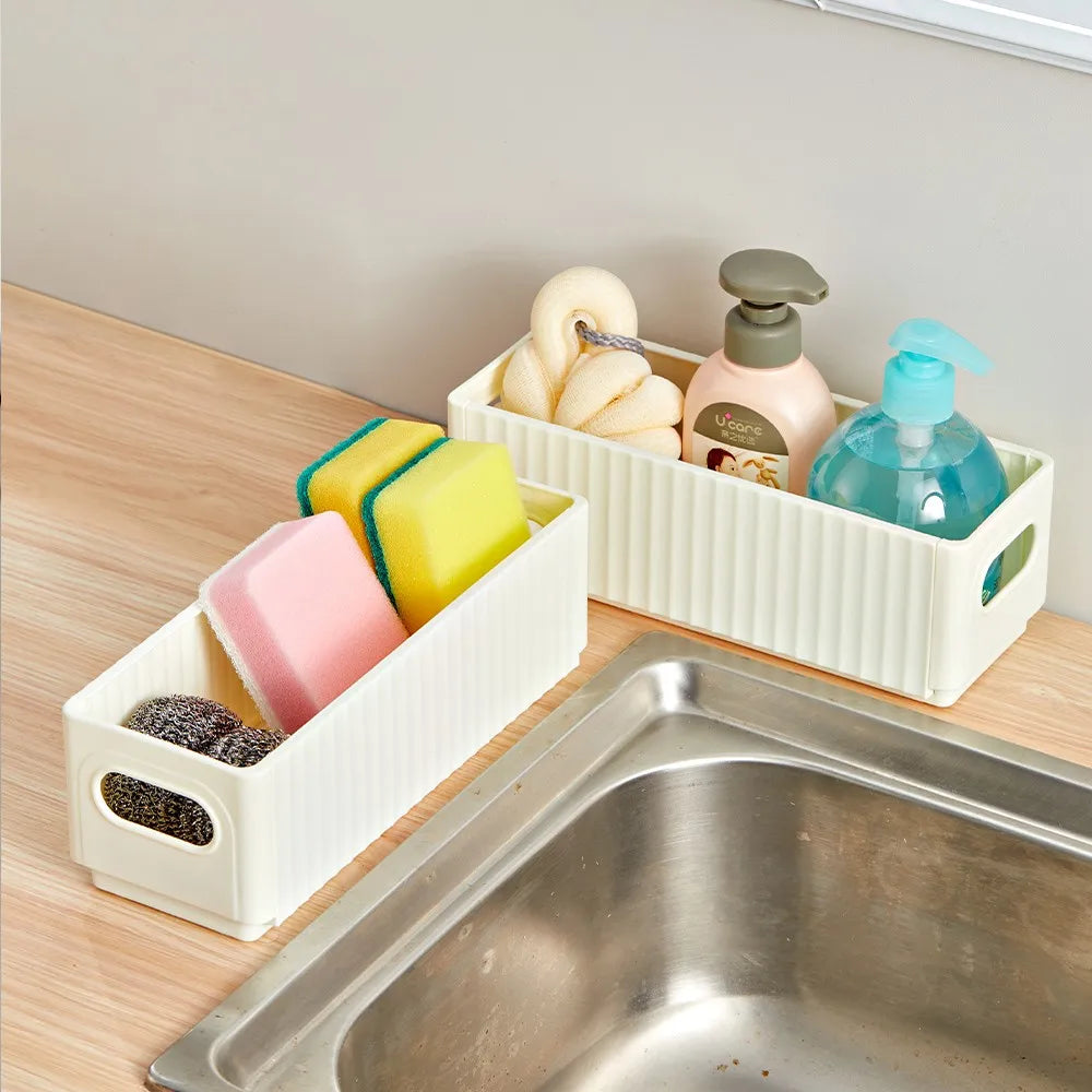 No-Drill Adhesive Cabinet Door Storage Boxes, Foldable Spice Organizer, Set of 2