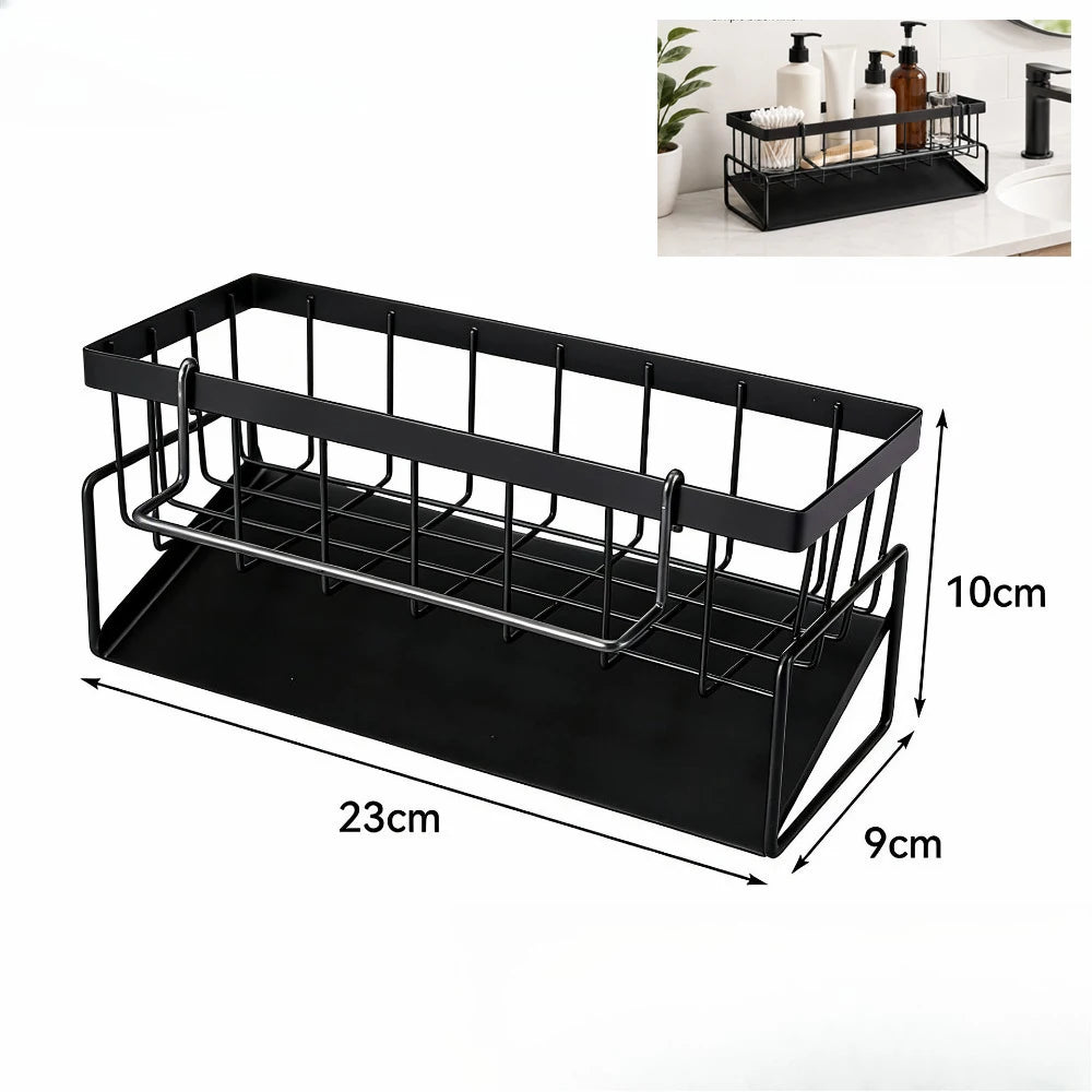 Over-Faucet Sponge Holder, Hanging Sink Drain Rack
